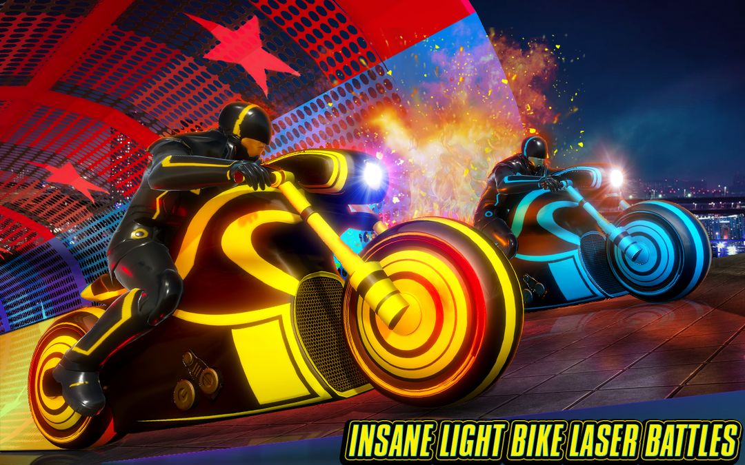Screenshot of Light Bike Stunt Racing Game