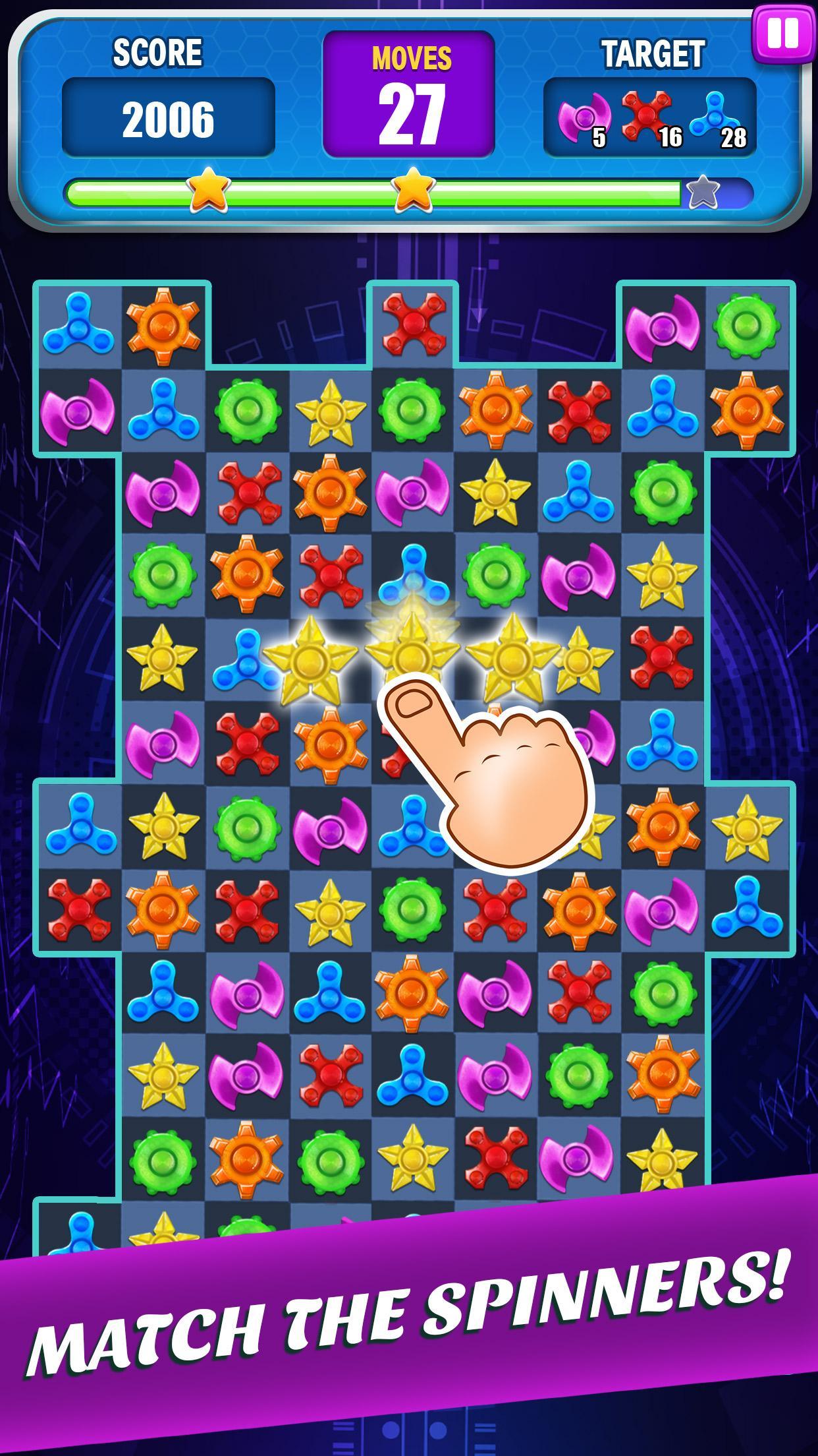 Spinner Smash - Fidget Match 3 Game Screenshot