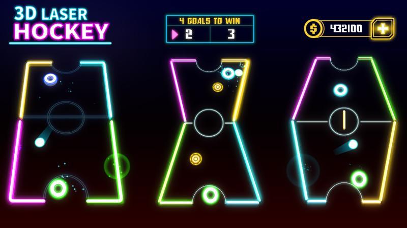 Screenshot of Laser Hockey 3D