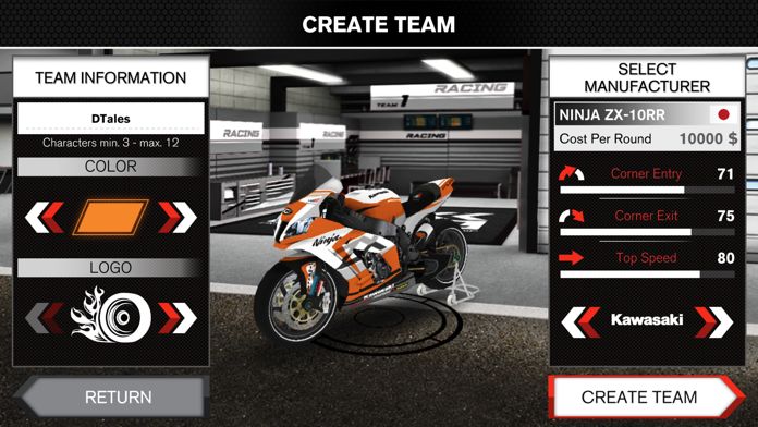 SBK Team Manager screenshot game