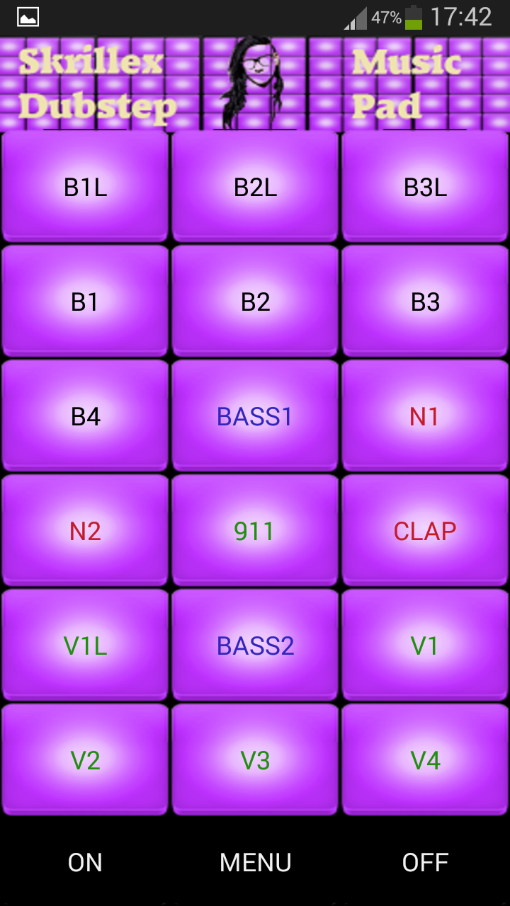 Skrillex Dubstep Music Pad Game Screenshot
