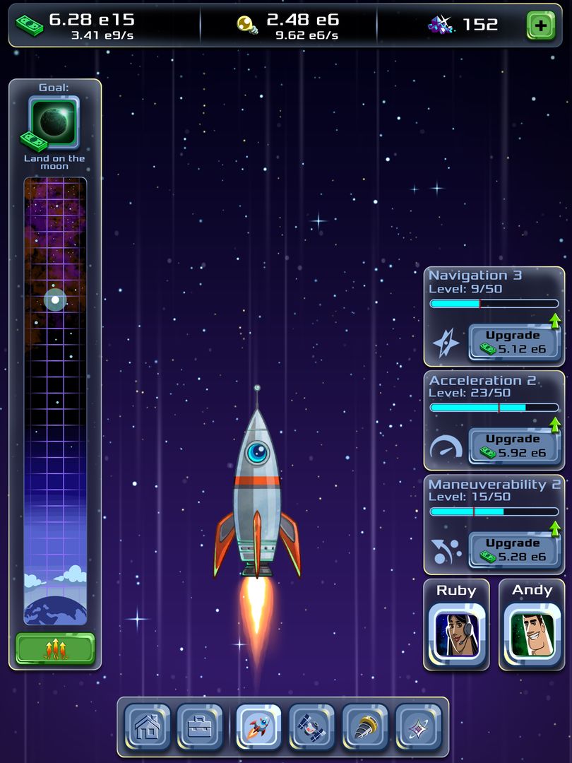 Idle Tycoon: Space Company 게임 스크린 샷