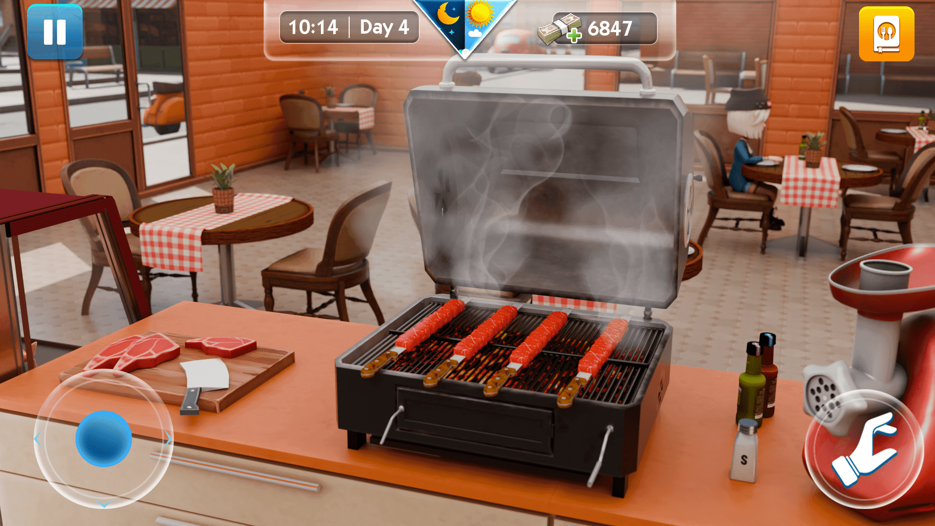 Screenshot 1 of trò chơi mô phỏng đầu bếp thực phẩm kebab 2.0.8