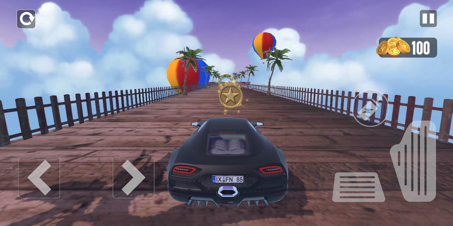 Screenshot of Mega Ramp Game - GT Car Games