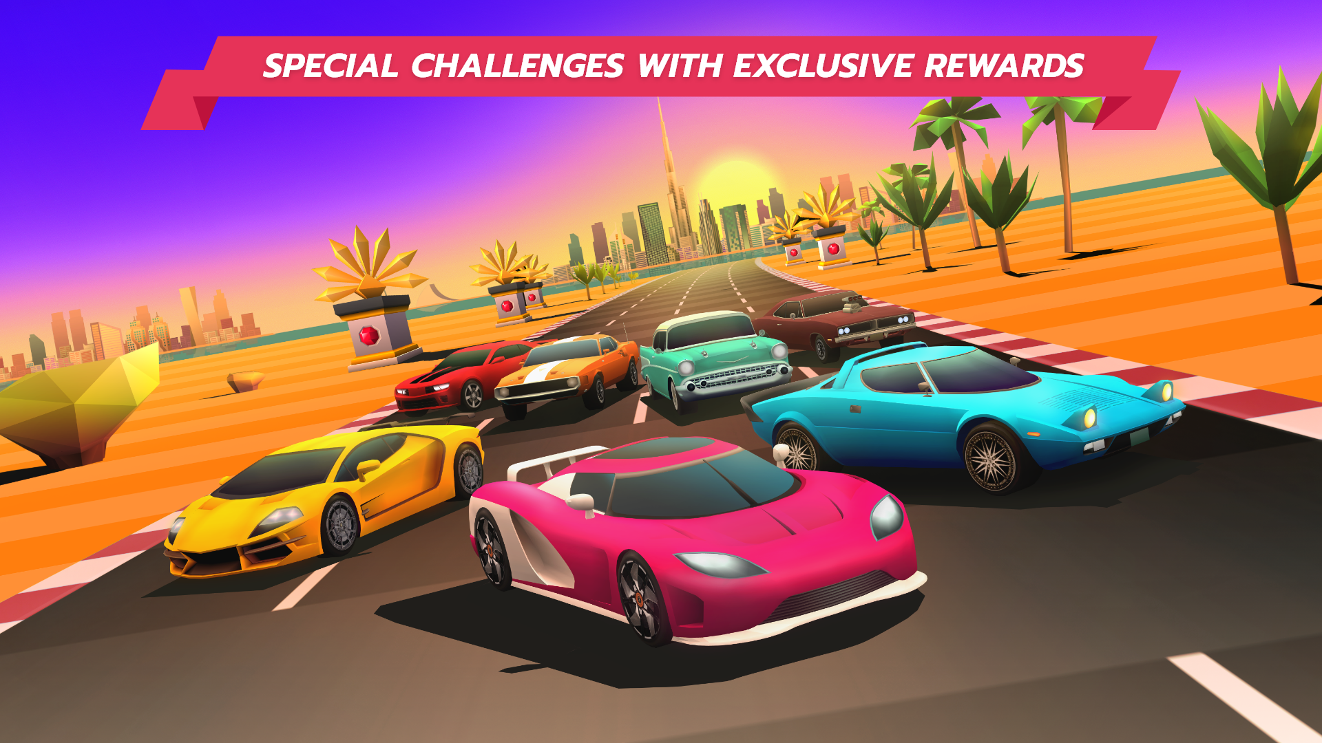 Horizon Chase – Arcade Racing Game Screenshot