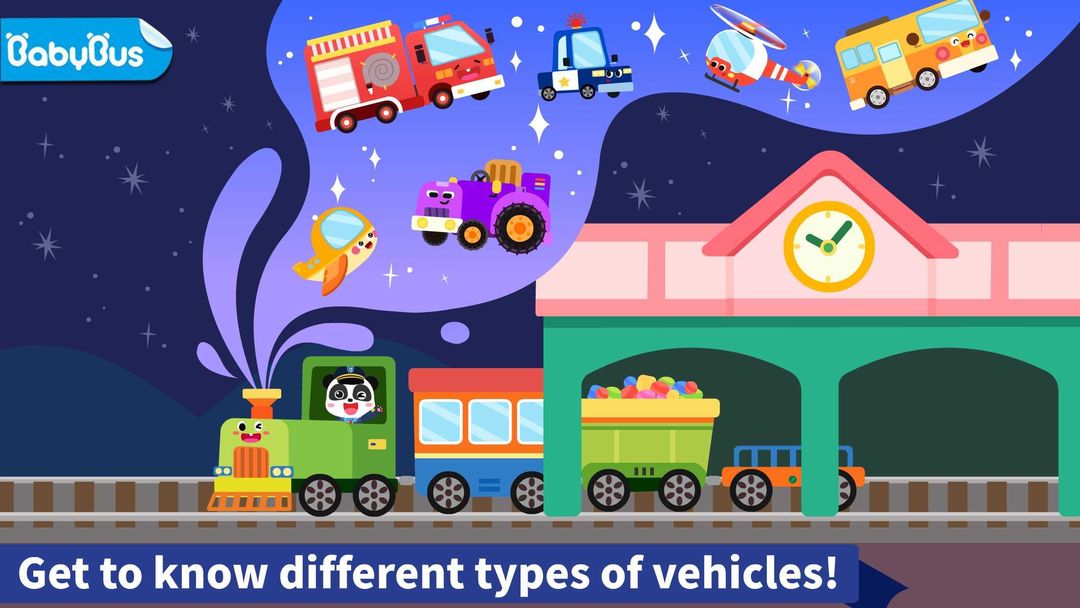 Baby Panda's Book of Vehicles screenshot game