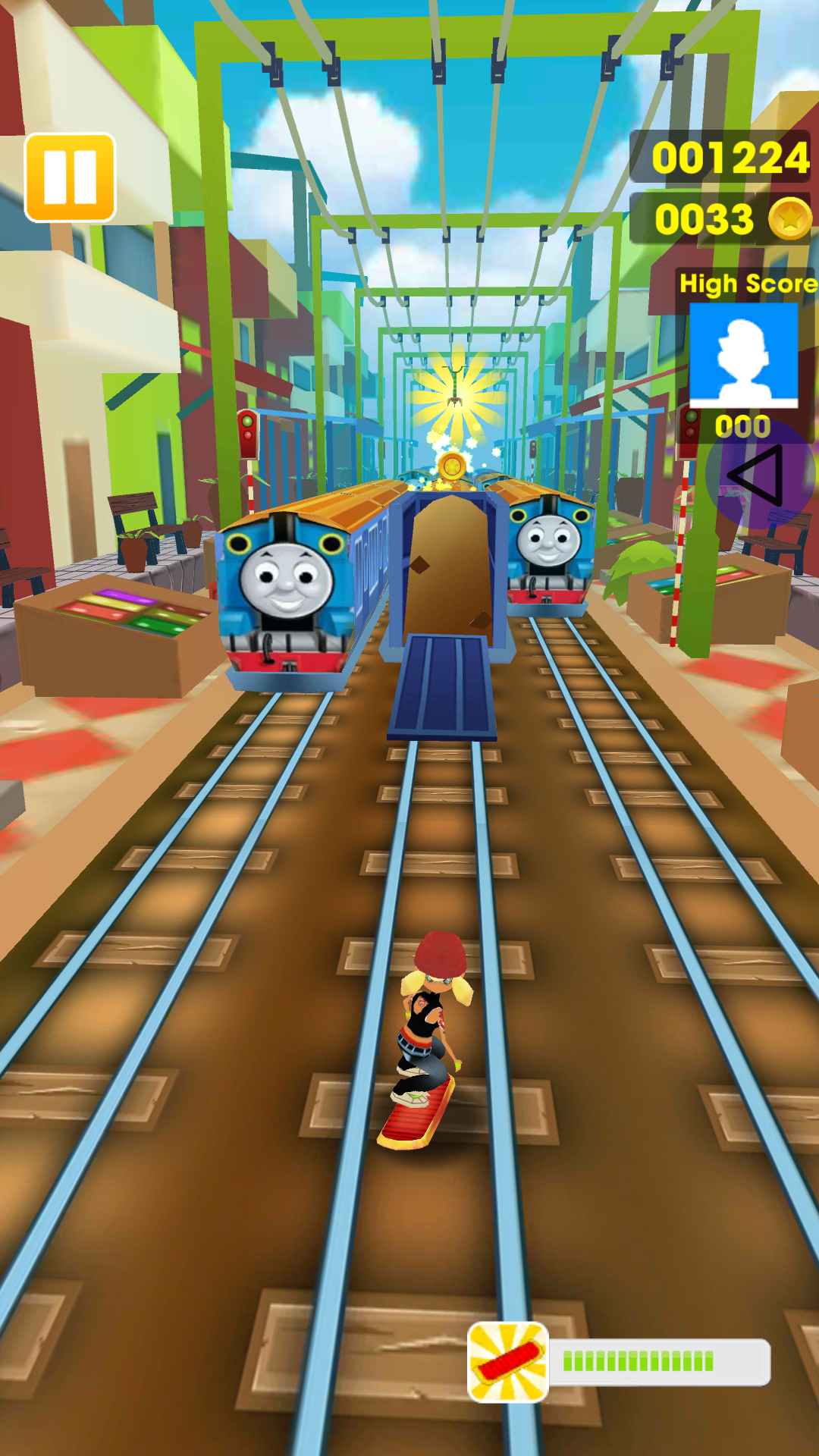Train Surfers : Runer Dash On Road by Somchai Sompongpuang
