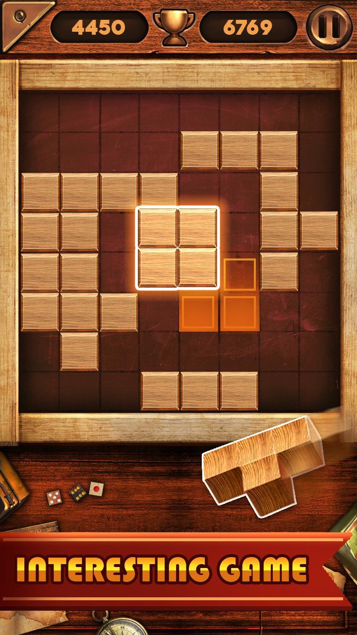 Screenshot 1 of Block Puzzle Wood Classic- အခမဲ့ ပဟေဋ္ဌိဂိမ်း 1.7