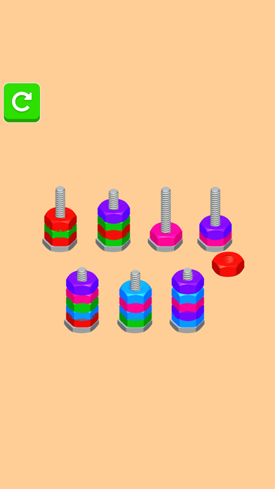 Screenshot 1 of Schraubenstapel 3D - Schraubenpuzzle 