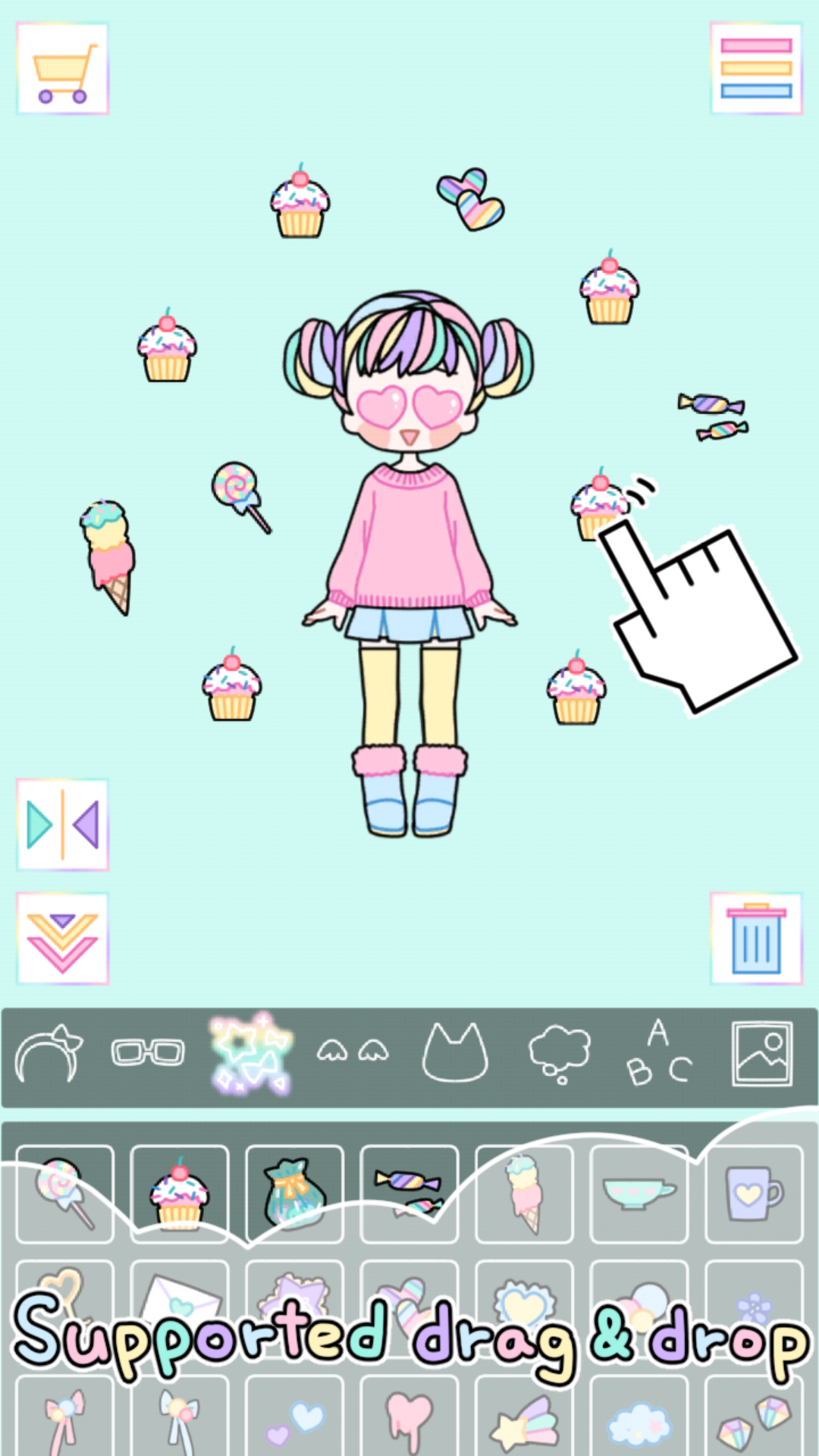 Pastel Girl : Dress Up Game Game Screenshot