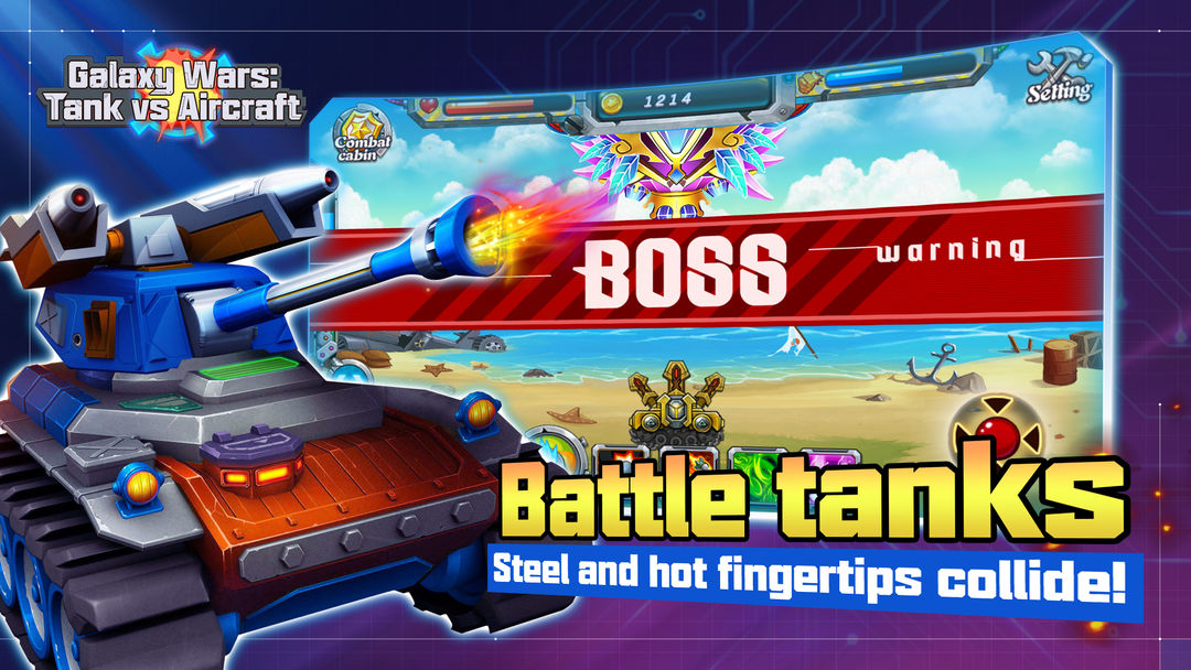 Galaxy Wars: Tank vs Aircraft screenshot game