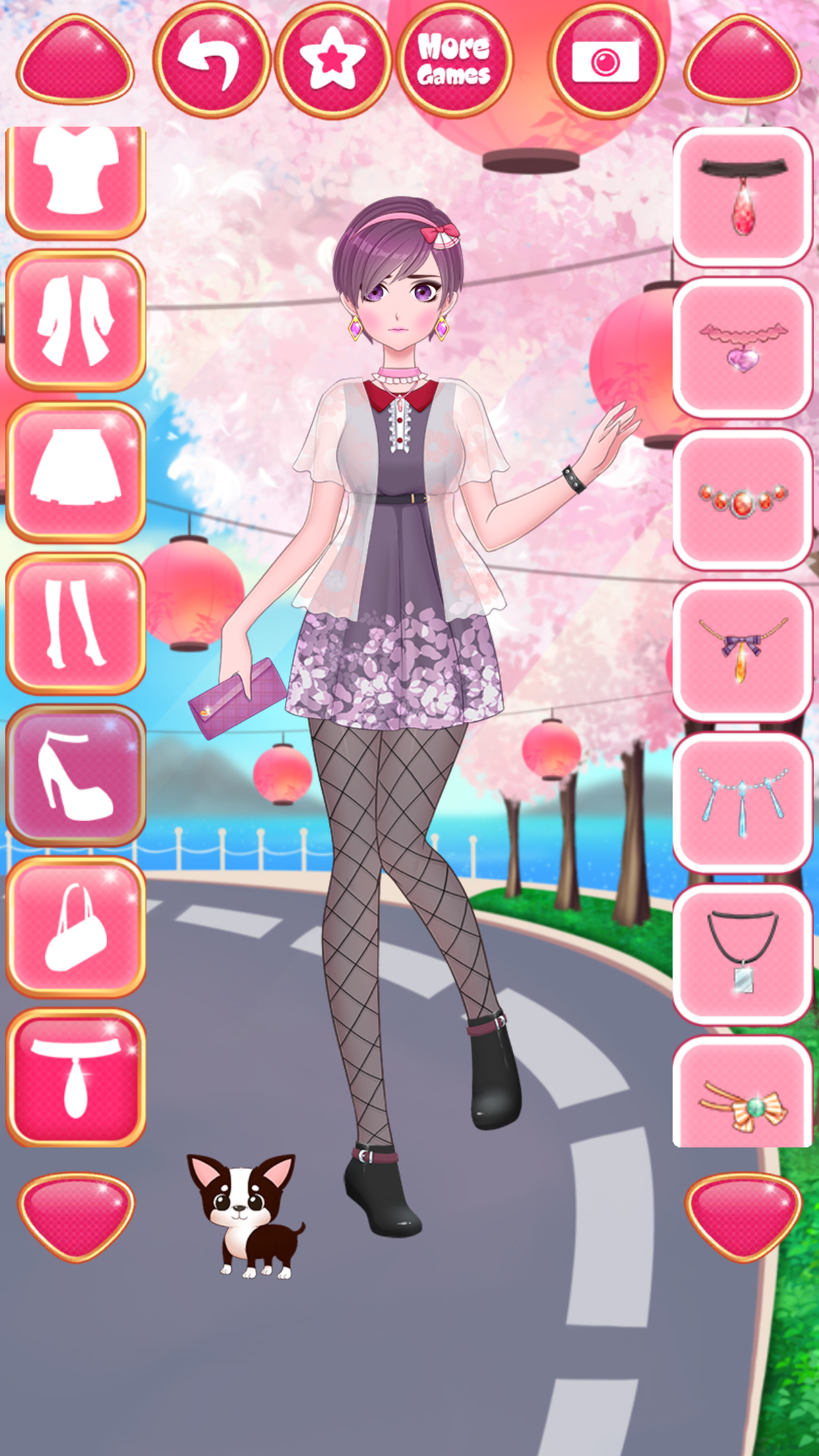 Anime Girls Dress up Games Game Screenshot