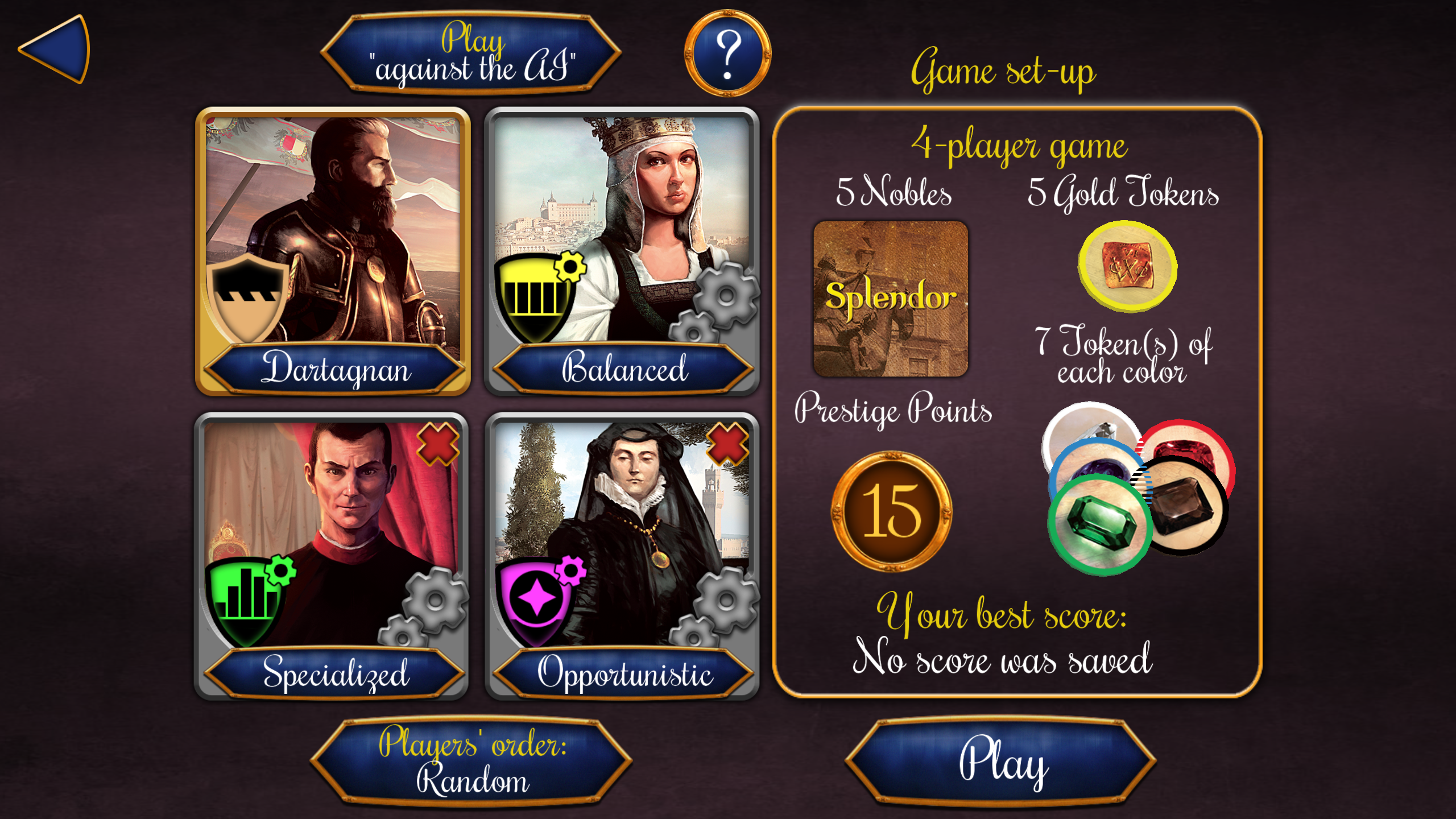 Splendor Game Screenshot