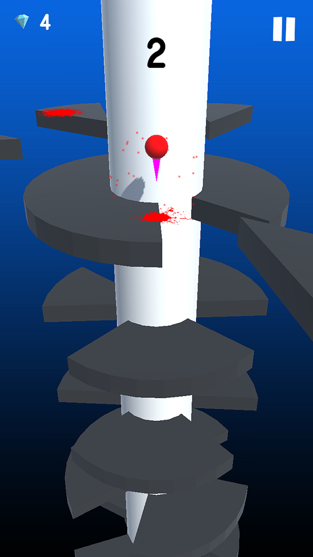 Helix Jump Ball - Spiral Tower Game Screenshot