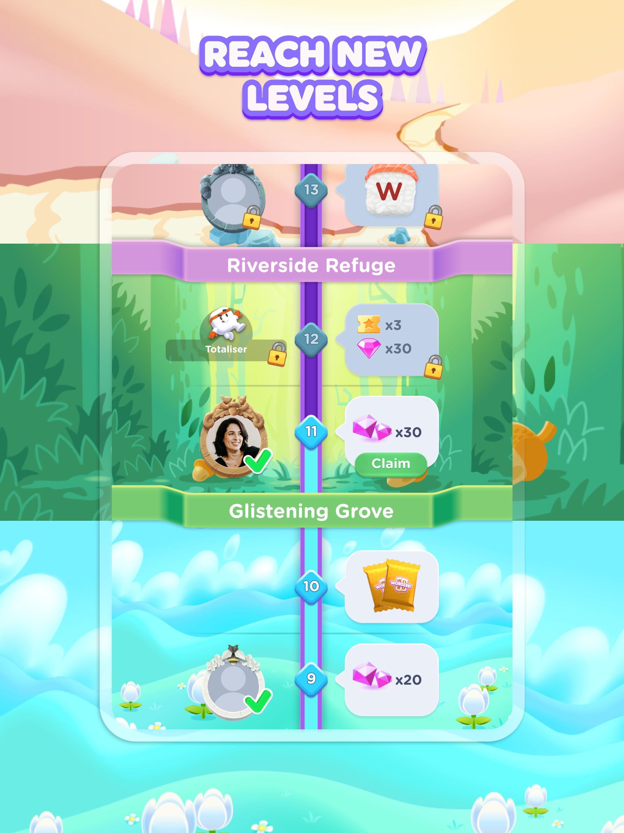 Wordzee! - Puzzle Word Game Game Screenshot