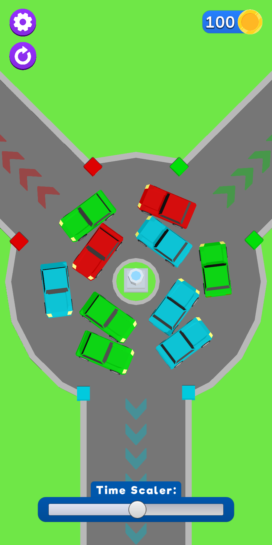 Cars Circle Game Screenshot