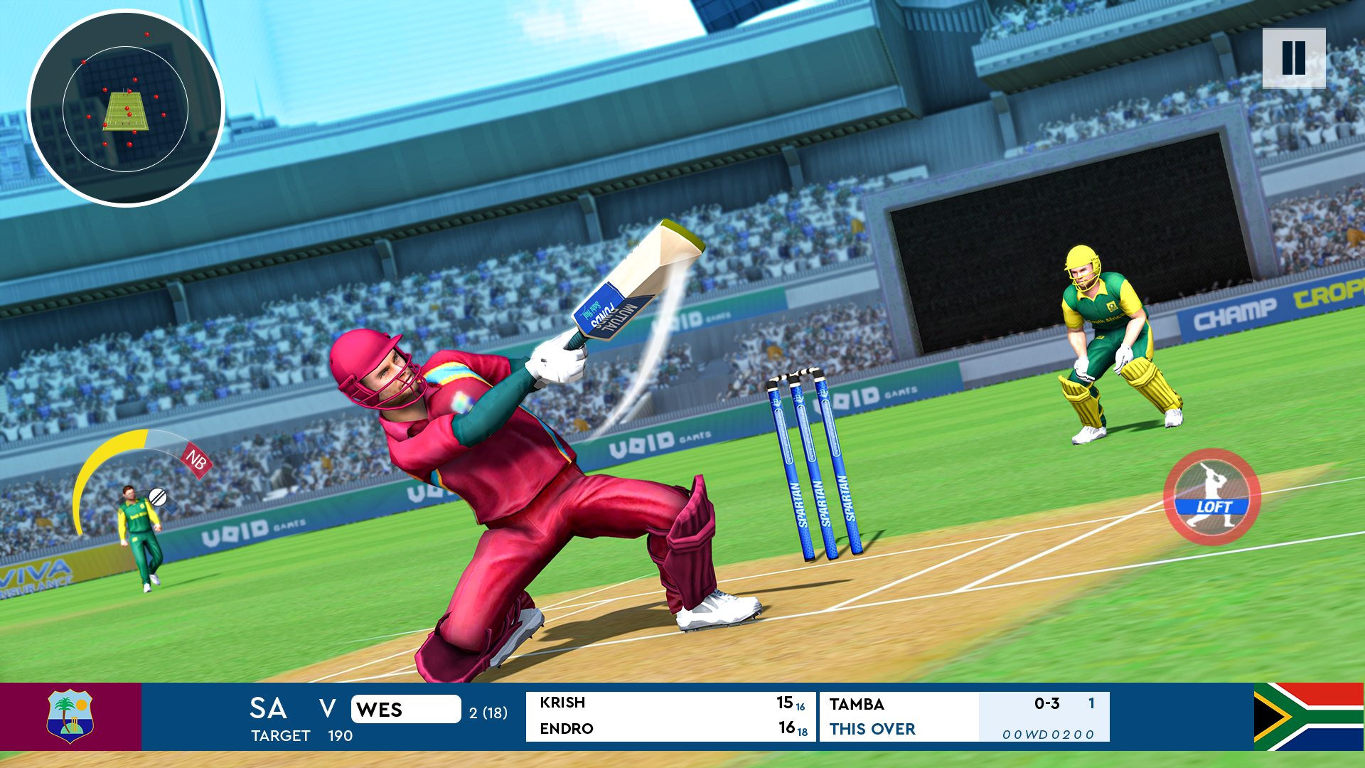 Captura de Tela do Jogo Cricket Bat Ball Game 3D 2024