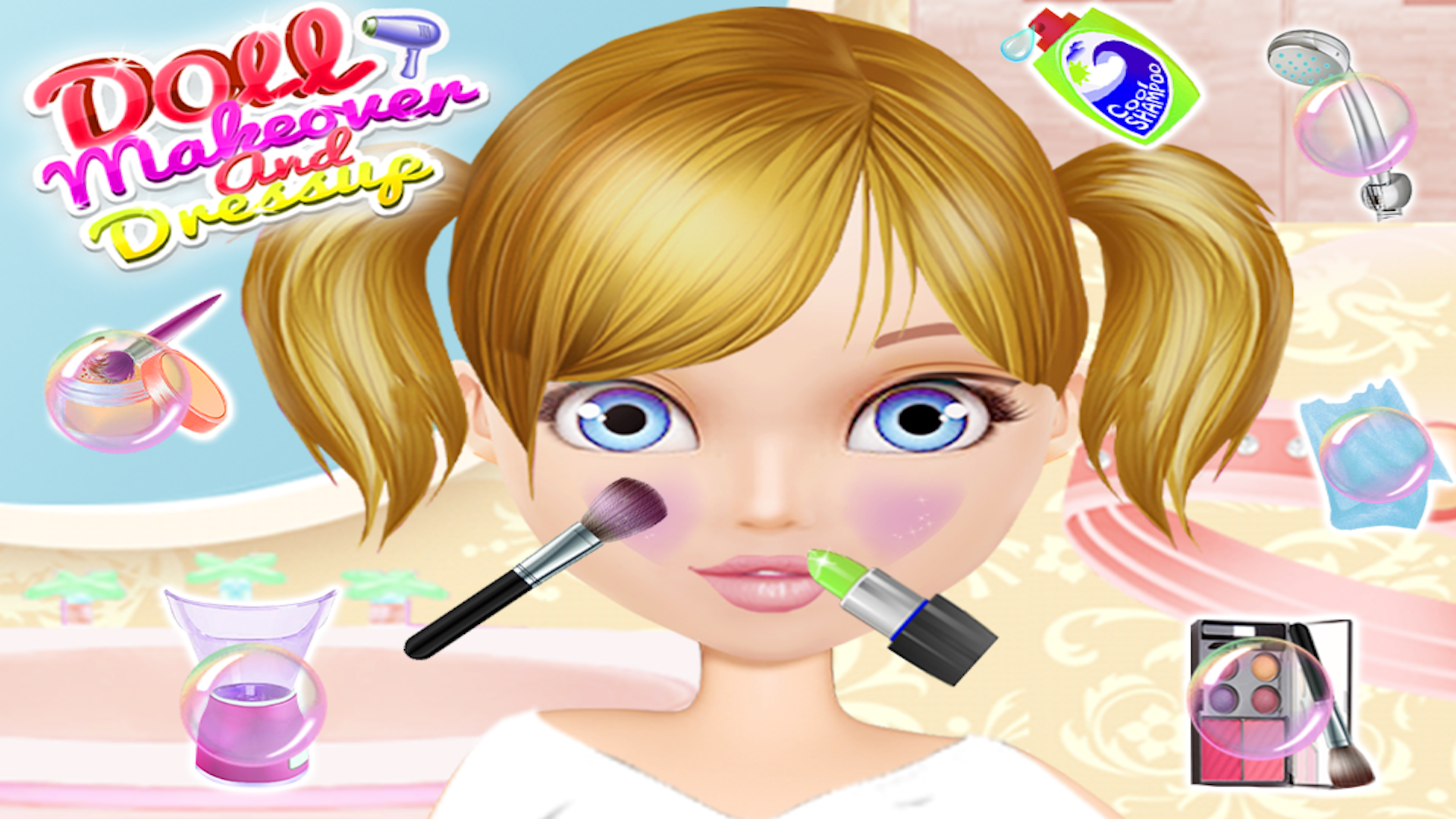 Cuplikan Layar Game Cute Doll Dress Up Girls Game
