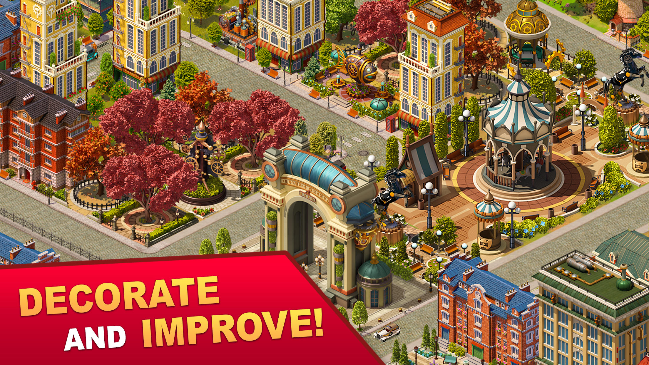 Steam City: Town building game ภาพหน้าจอเกม