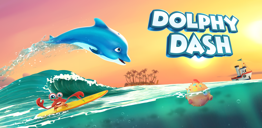 Banner of Dolphy Dash: avventura nell'oceano 1.0.14