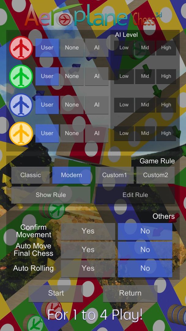 Screenshot of Aeroplane Chess 3D - Ludo Game