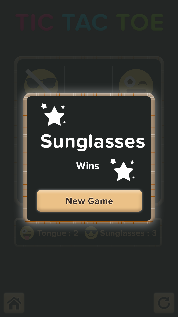 Screenshot of Tic tac toe Emoji