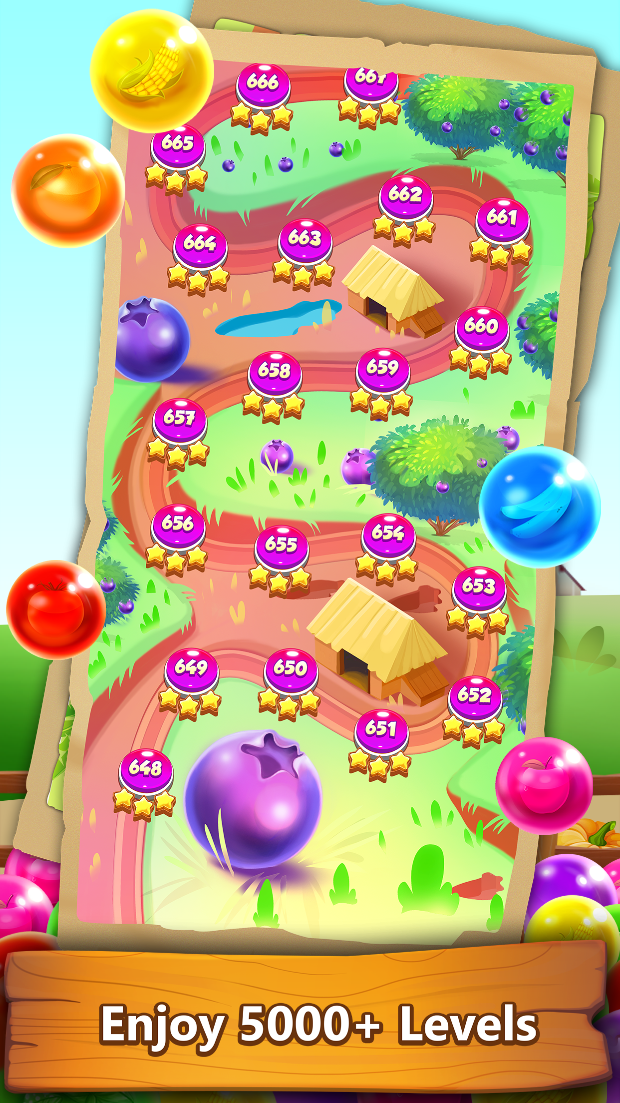 Farm Pop : Bubble Shooter 2025 Game Screenshot