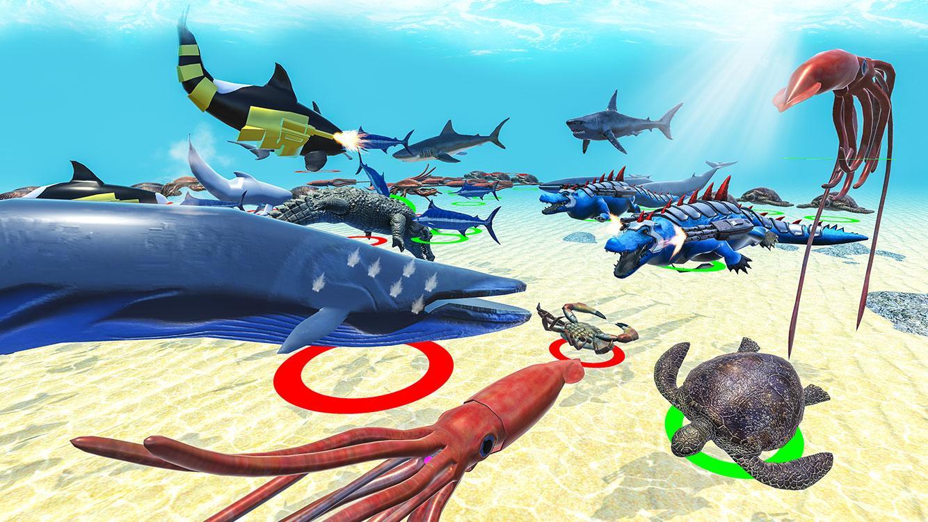 Sea Animal Kingdom: War Simula Game Screenshot