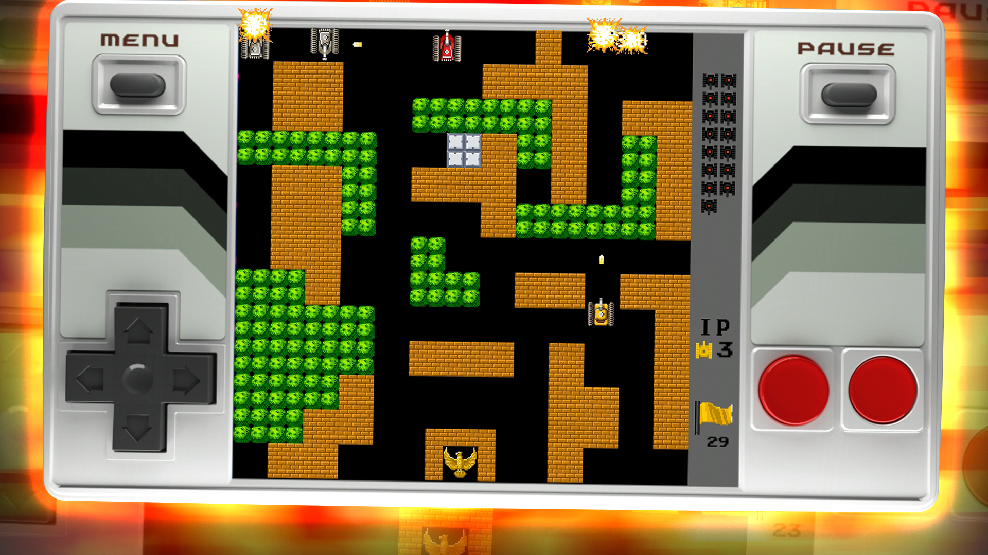 Dendy Tanks Game Screenshot
