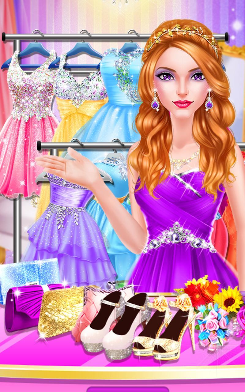 Cuplikan Layar Game High School PROM Night Salon