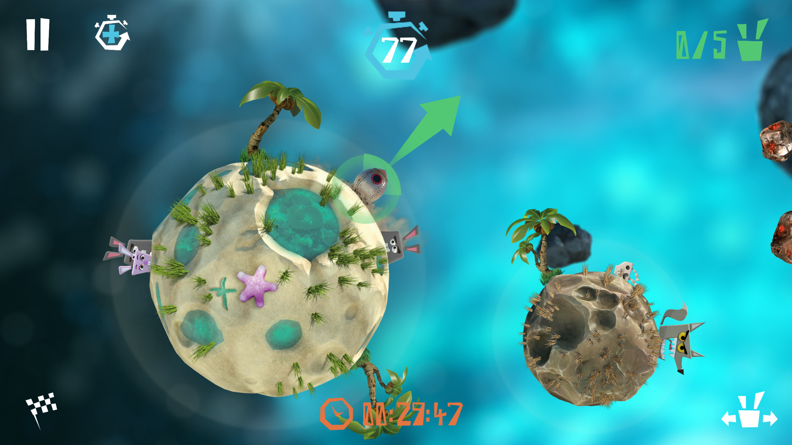 Rocket Rabbits Game Screenshot