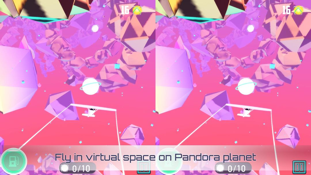 Screenshot of VR Pandora Survive Space Race