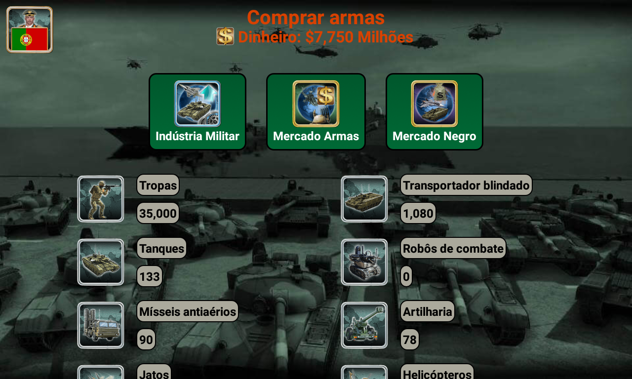 Captura de Tela do Jogo Império Europa