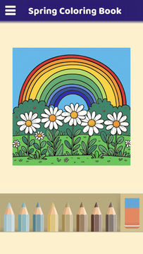 Spring Coloring Book Game Screenshot