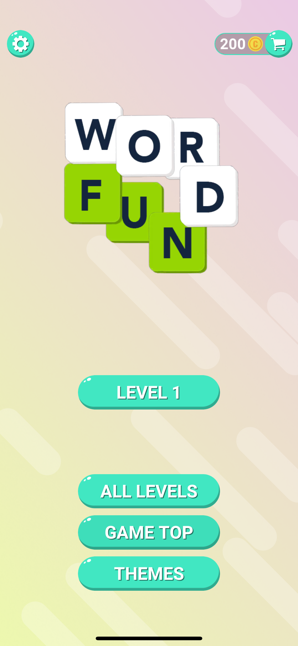 Captura de Tela do Jogo Word Fun Puzzle - Word Game