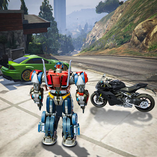 Dino Robot War Car Robot Games Game Screenshot