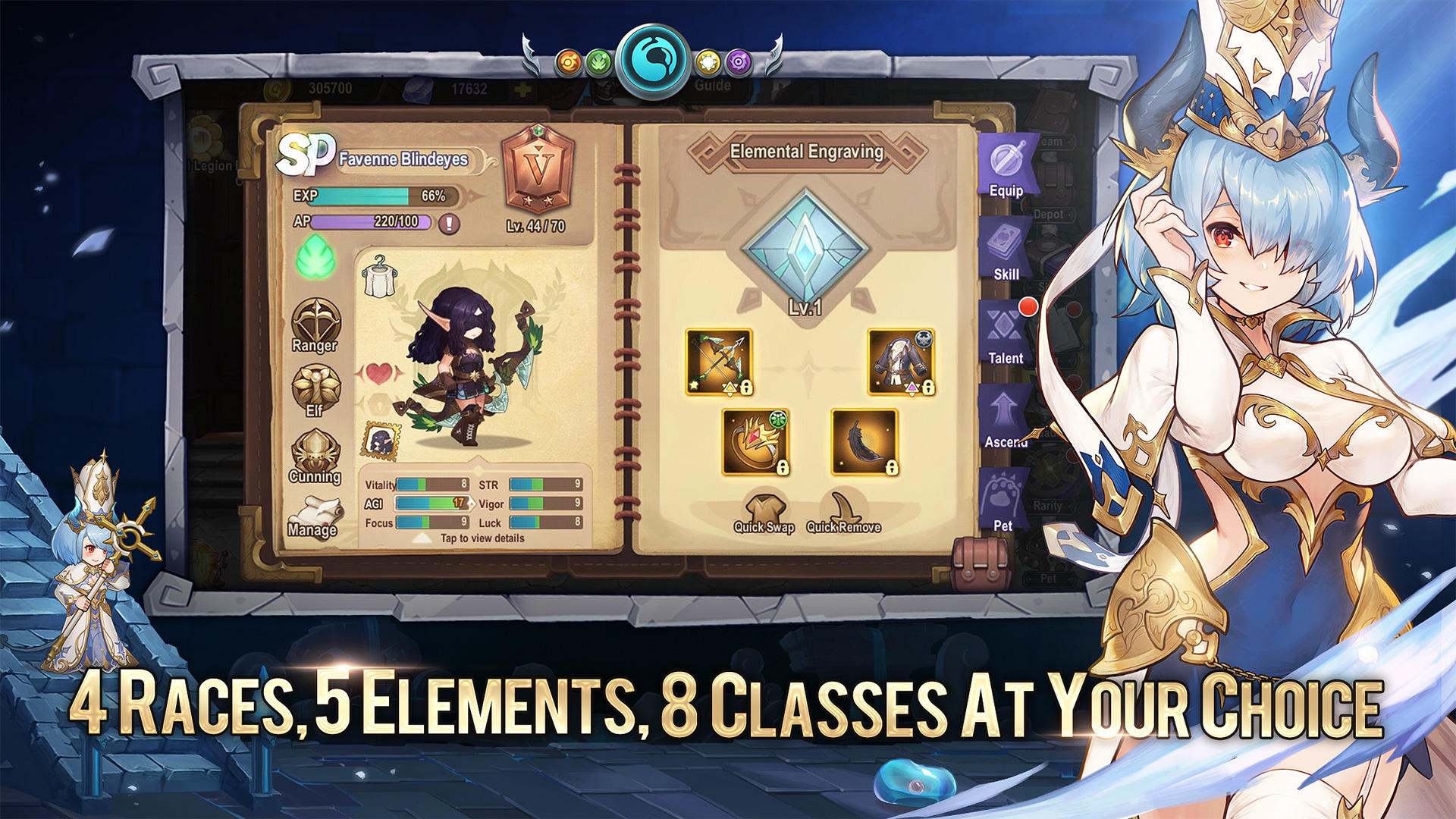 Screenshot of Tale of Elements: Idle RPG