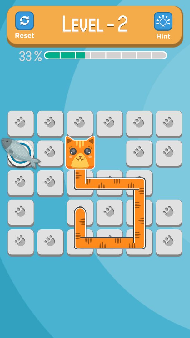 Screenshot of Feed the Cat / Fill the Grid (Puzzle)