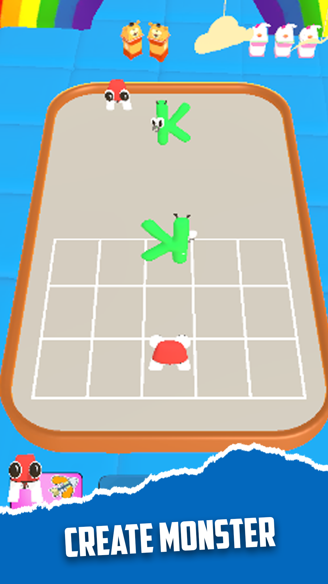 Screenshot of Alphabet Monster Merge 3D