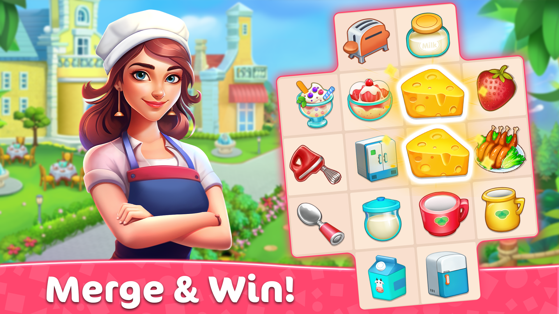 Merge Kitchen: Fun Merge Games 遊戲截圖