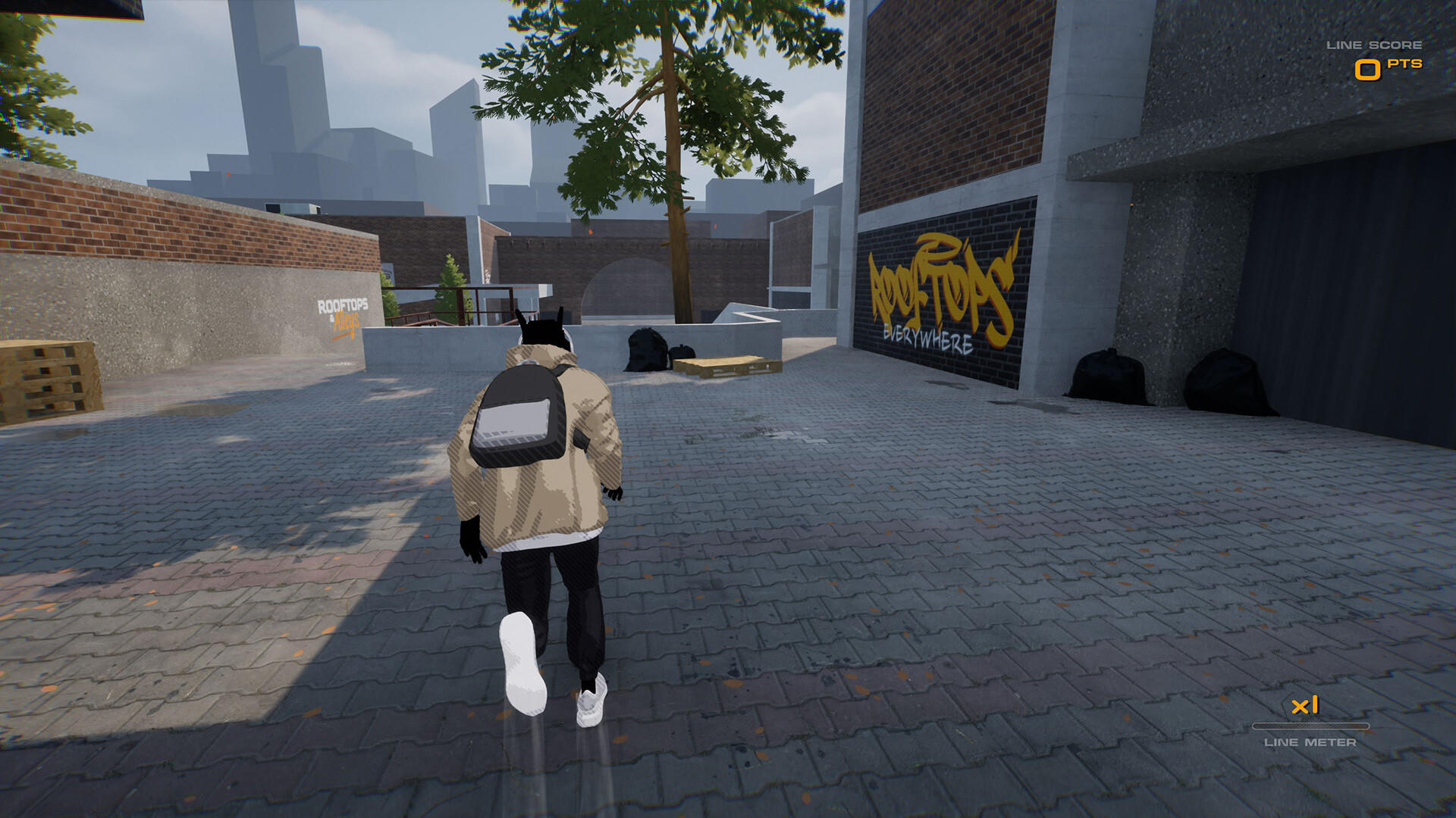 Screenshot of Rooftops & Alleys: The Parkour Game