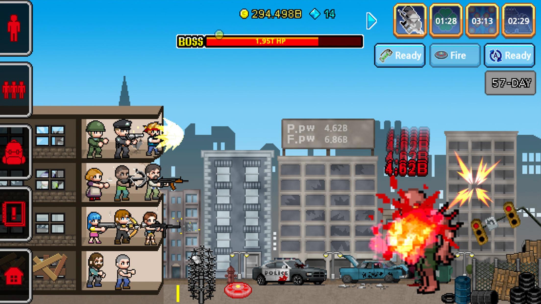 Captura de Tela do Jogo 100 DAYS - Zombie Survival