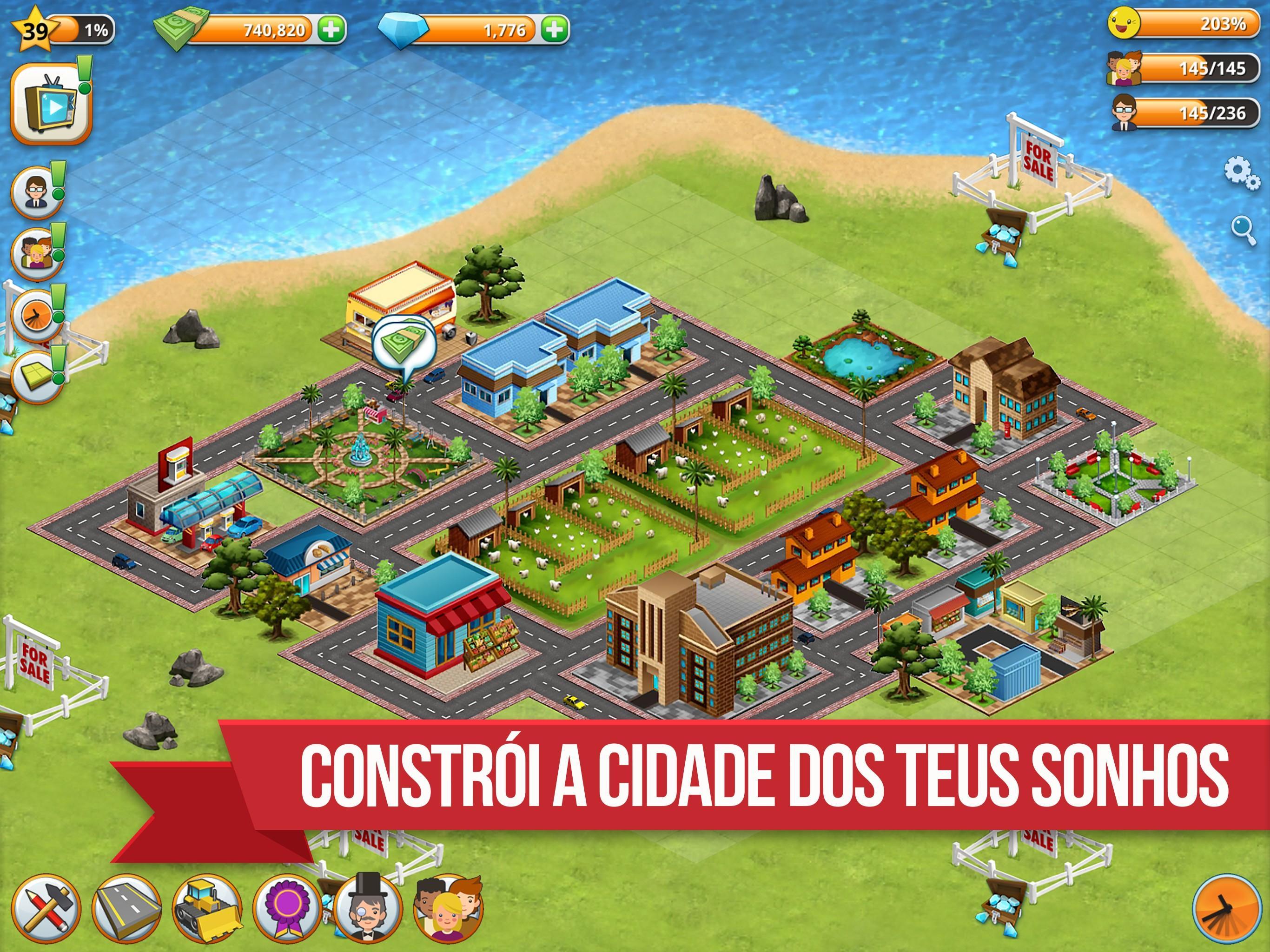 Captura de Tela do Jogo Village Island City Simulation
