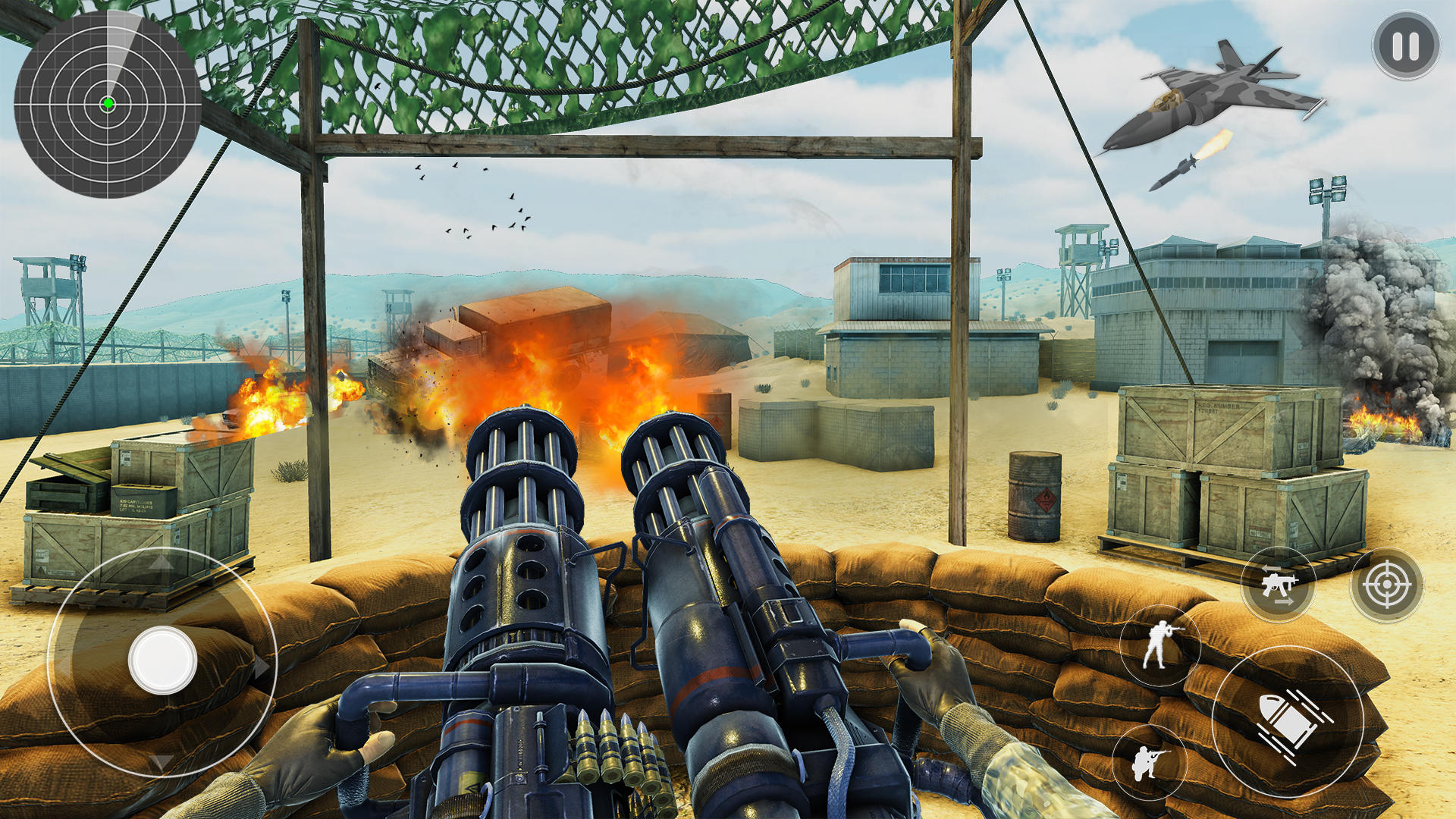 Machine Gun War: Shooting Game Game Screenshot