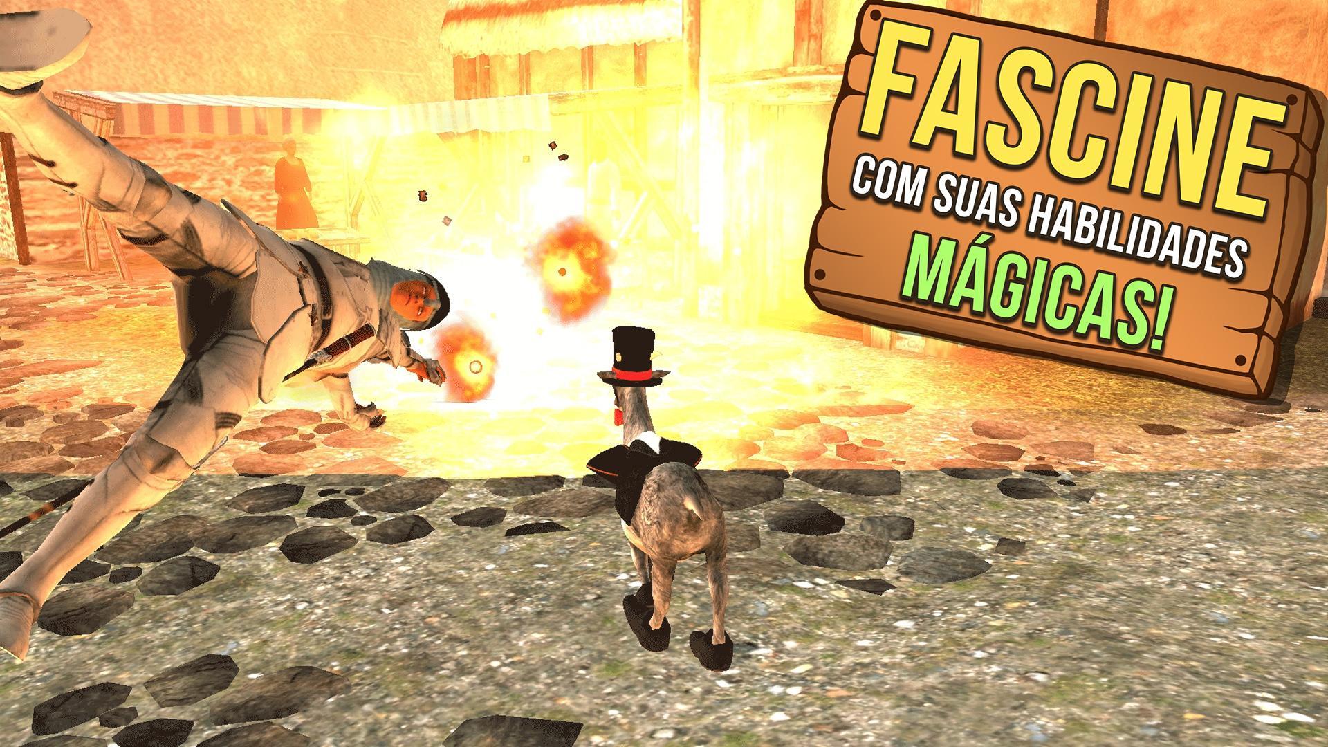 Captura de Tela do Jogo Goat Simulator MMO Simulator