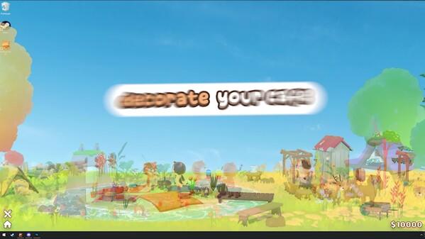 Screenshot of the video of Desktop Cat Cafe