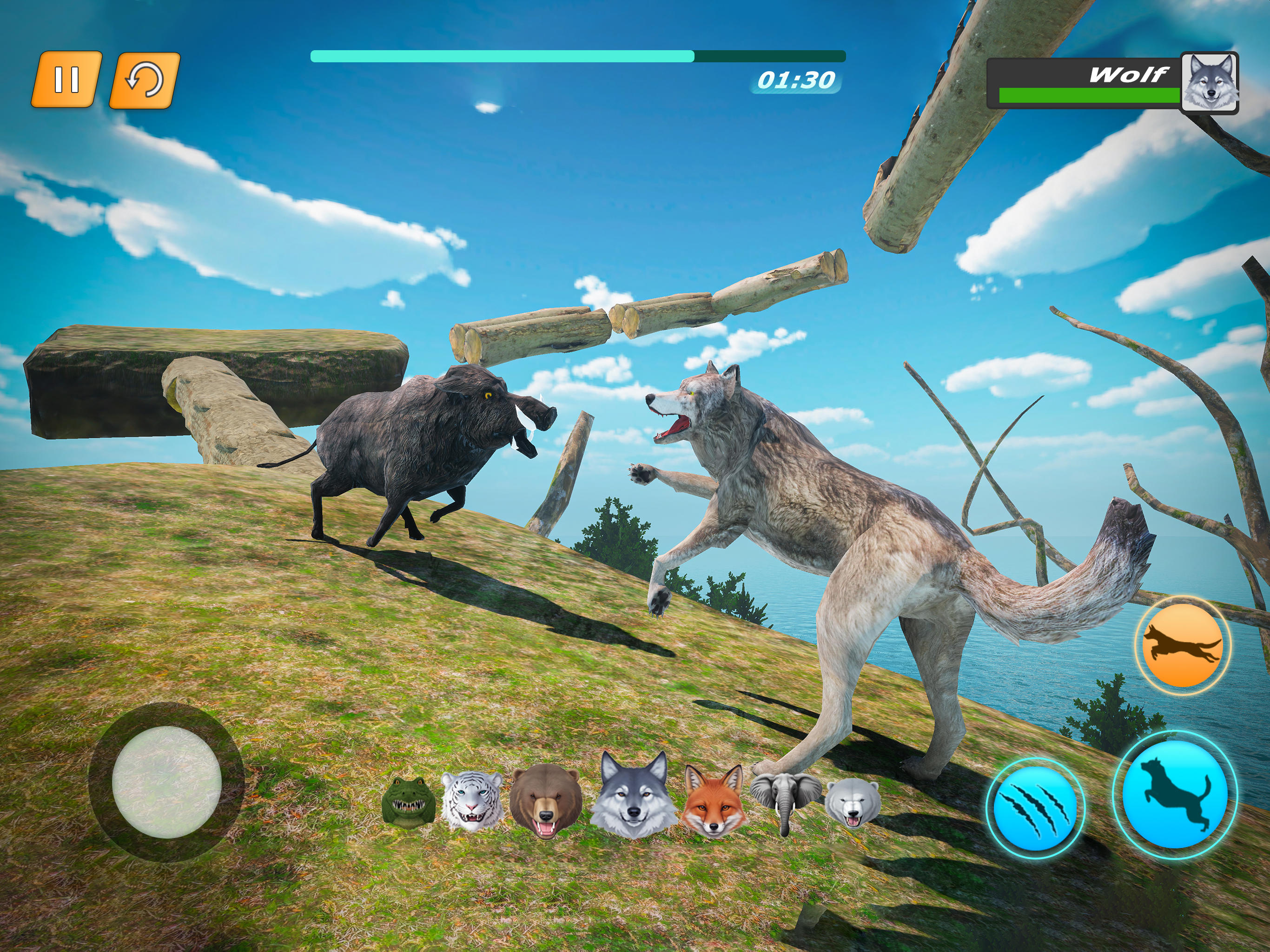 Animal Simulator: Parkour Game Game Screenshot