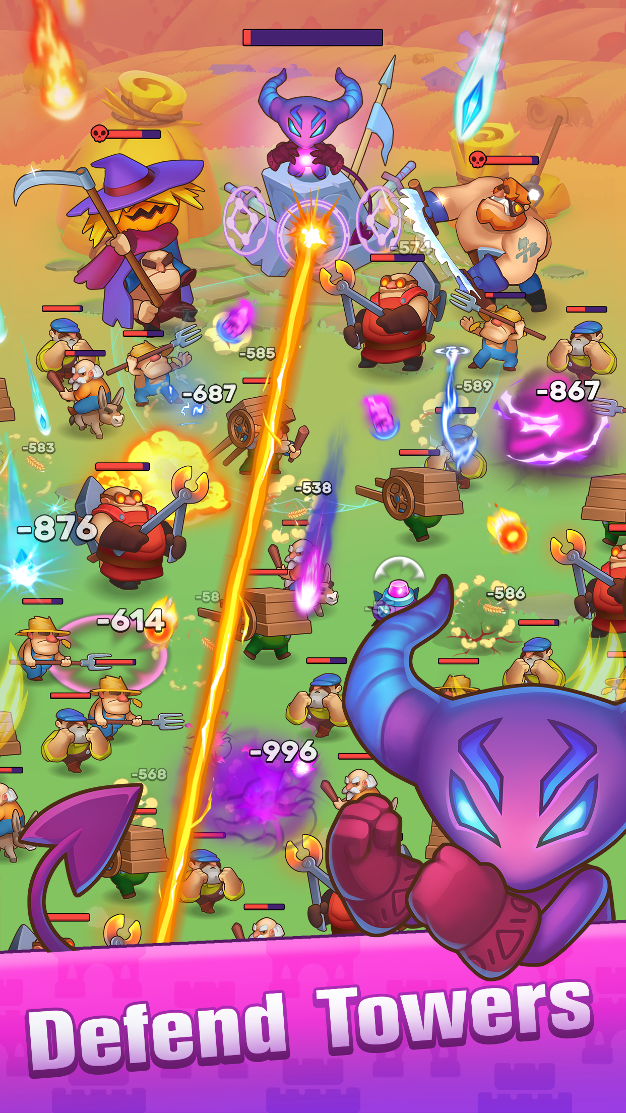 Evil Rush - Idle Tower Defense Game Screenshot