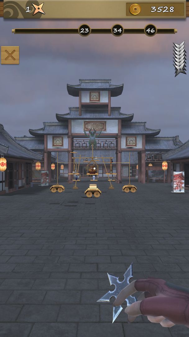 Screenshot of Ninja Shuriken: Darts Shooting