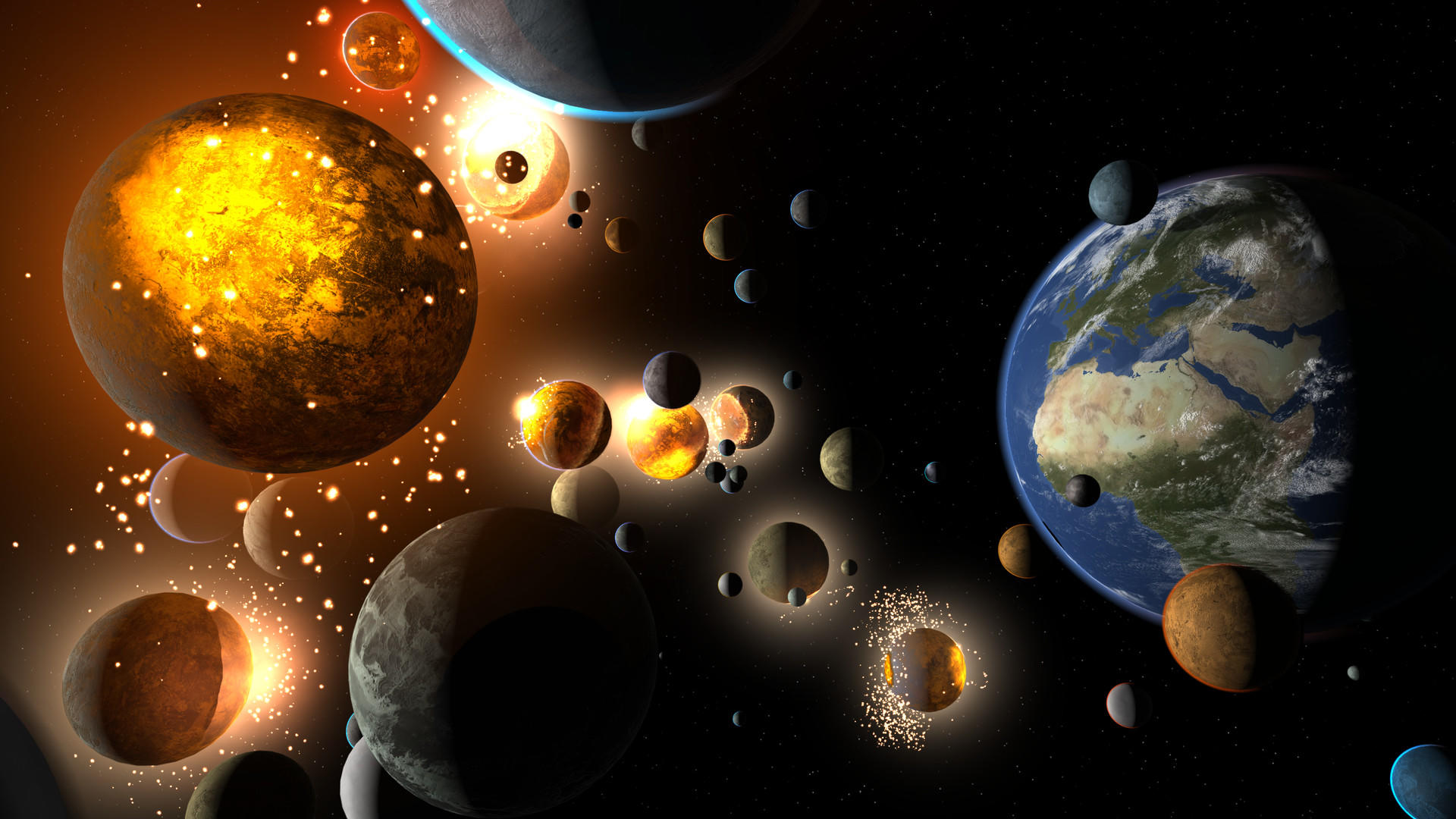 Screenshot of Universe Sandbox